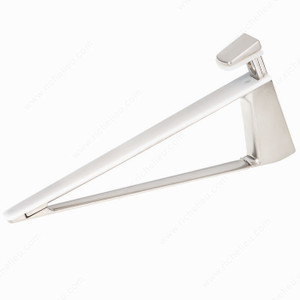 Capri Glass/Wood Wall Shelf Support, Color/Finish Satin Nickel Capri Glass/Wood Wall Shelf Support, Color/Finish Satin Nickel