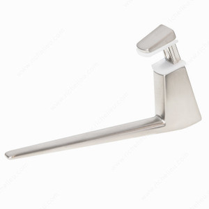 Roma Glass/Wood Wall Shelf Support, Color/Finish Silver Roma Glass/Wood Wall Shelf Support, Color/Finish Silver