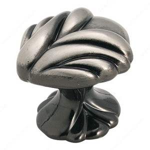 Traditional Zinc Knob - 1475, Finish Pewter Traditional Zinc Knob - 1475, Finish Pewter