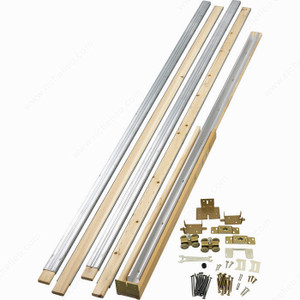 148BC Knockdown Pocket Door with Hardware Kit, Quick and easy installation, Rail Length 96 in, Maximum Door Height 96 in 148BC Knockdown Pocket Door with Hardware Kit, Quick and easy installation, Rail Length 96 in, Maximum Door Height 96 in