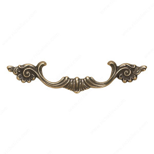 Traditional Solid Brass Pull - 1519, Center to Center 96 mm, Finish Burnished Brass, Projection - Overall Dimensions 34 mm Traditional Solid Brass Pull - 1519, Center to Center 96 mm, Finish Burnished Brass, Projection - Overall Dimensions 34 mm