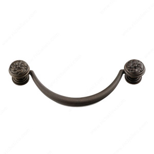 Bail Pull 1521/1522, Finish Old Bronze, Center to Center 4 in Bail Pull 1521/1522, Finish Old Bronze, Center to Center 4 in