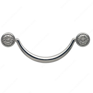 Bail Pull 1531/1532, Finish Polished Nickel, Center to Center 4 in Bail Pull 1531/1532, Finish Polished Nickel, Center to Center 4 in