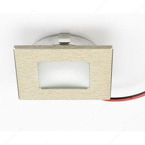 Richelieu's 3W LED, Unique square design, Light Color Warm White, Kelvin Color Temperature 3,000 ?K - 3,400 ?K, Luminous Flux 120 Lumen Richelieu's 3W LED, Unique square design, Light Color Warm White, Kelvin Color Temperature 3,000 ?K - 3,400 ?K, Luminous Flux 120 Lumen