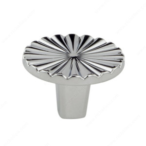 Transitional Metal Knob - 1570, Finish Chrome, Center to Center 30 mm PRO-PACK 2