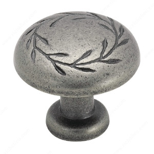 Eclectic Zinc Knob - 1581, Finish Weathered Nickel PRO-PACK 2 Eclectic Zinc Knob - 1581, Finish Weathered Nickel PRO-PACK 2