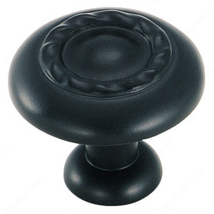 Transitional Zinc Oversized Knob - 1585, Finish Flat Black, Diameter 11 in PRO-PACK 2 Transitional Zinc Oversized Knob - 1585, Finish Flat Black, Diameter 11 in PRO-PACK 2