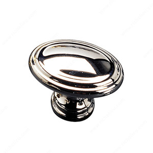 Contemporary Brass Knob - 1633, Finish Chrome, Projection - Overall Dimensions 30 mm