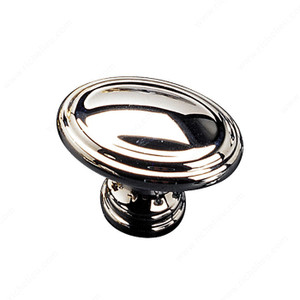 Contemporary Brass Knob - 1633, Finish Chrome, Projection - Overall Dimensions 35 mm