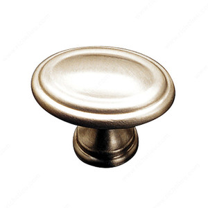 Contemporary Brass Knob - 1633, Finish Satin Nickel, Projection - Overall Dimensions 35 mm Contemporary Brass Knob - 1633, Finish Satin Nickel, Projection - Overall Dimensions 35 mm