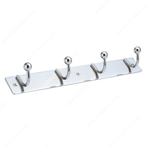 Utility Hook Rack - 164, Board Finish Chrome, Finish Chrome, Our Divisions Nystrom Utility Hook Rack - 164, Board Finish Chrome, Finish Chrome, Our Divisions Nystrom