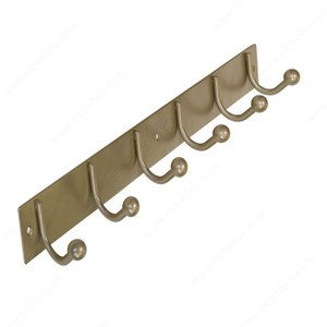 Utility Hook Rack - 169, Board Finish Pewter, Finish Pewter, Our Divisions Nystrom