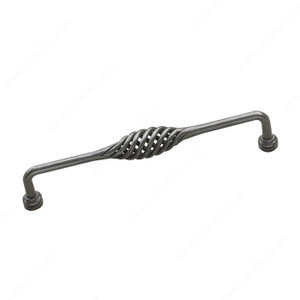 Traditional Forged Iron Appliance Pull - 1714, Center to Center 305 mm, Length - Overall Dimensions 331 mm Traditional Forged Iron Appliance Pull - 1714, Center to Center 305 mm, Length - Overall Dimensions 331 mm