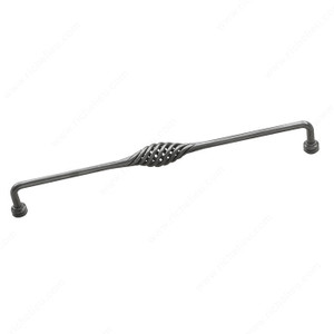 Traditional Forged Iron Appliance Pull - 1714, Center to Center 480 mm, Length - Overall Dimensions 505 mm Traditional Forged Iron Appliance Pull - 1714, Center to Center 480 mm, Length - Overall Dimensions 505 mm