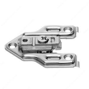 Face Frame Cam Adapter Plate, Center Mount, Height 4.5 mm PRO-PACK 10 Face Frame Cam Adapter Plate, Center Mount, Height 4.5 mm PRO-PACK 10