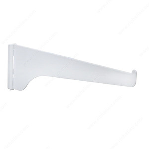 General Duty Bracket #180, Length 6 in, Color / Finish White PRO-PACK 5