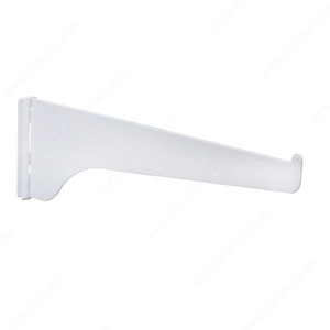 General Duty Bracket #180, Length 8 in, Color / Finish White PRO-PACK 5 General Duty Bracket #180, Length 8 in, Color / Finish White PRO-PACK 5