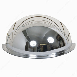 Acrylic 180G Hemispheric Safety Mirror, Lightweight, solid acrylic., Diameter 18 in Acrylic 180G Hemispheric Safety Mirror, Lightweight, solid acrylic., Diameter 18 in