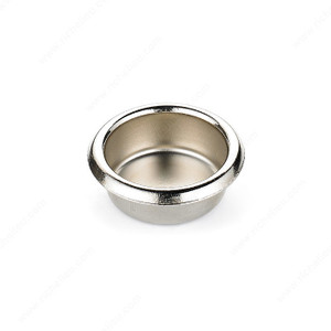 Contemporary Recessed Metal Pull - 1803, Recommended for cabinet sliding door applications., Finish Chrome PRO-PACK 25