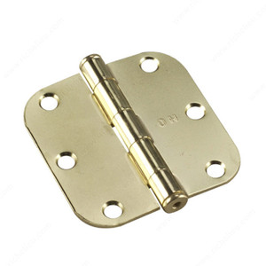 7.62 cm (3) Full Mortise Butt Hinge, 5/8" Radius, Color/Finish Brass, Assembly Assembled, UPC Code Yes, Screw/Nail Included PRO-PACK 2