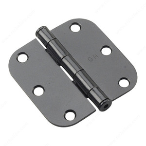 7.62 cm (3) Full Mortise Butt Hinge, 5/8" Radius, Color/Finish Black, Assembly Assembled, UPC Code Yes, Screw/Nail Included PRO-PACK 2