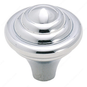 Eclectic Zinc Knob - 19257, Finish Polished Chrome Eclectic Zinc Knob - 19257, Finish Polished Chrome