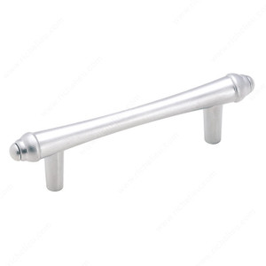 Eclectic Zinc Pull - 19258, Finish Brushed Chrome Eclectic Zinc Pull - 19258, Finish Brushed Chrome