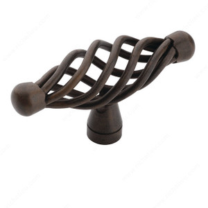 Traditional Zinc T-Knob - 19321, Finish Antique Rust Traditional Zinc T-Knob - 19321, Finish Antique Rust