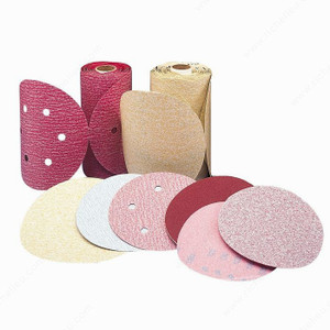 Sanding Disc - Premier Red, Vacuum Without Ventilation Holes, Grit Texture Medium, Grit 100, Diameter 5 in Sanding Disc - Premier Red, Vacuum Without Ventilation Holes, Grit Texture Medium, Grit 100, Diameter 5 in