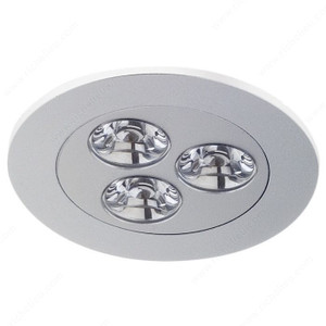 LED 3W Recessed High-Output, 20? swivel, Light Color Cool White, Kelvin Color Temperature 6,500 ?K - 7,000 ?K, Luminous Flux 315 Lumen