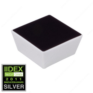 Contemporary Porcelain Knob - 2030, Porcelain, Finish Black / White, Center to Center 16 mm Contemporary Porcelain Knob - 2030, Porcelain, Finish Black / White, Center to Center 16 mm