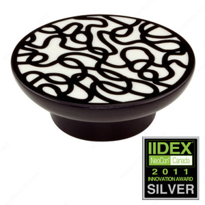 Eclectic Porcelain Knob - 2042, Porcelain, Diameter - Overall Dimensions 80 mm, Center to Center 32 mm, Projection - Overall Dimensions 30 mm Eclectic Porcelain Knob - 2042, Porcelain, Diameter - Overall Dimensions 80 mm, Center to Center 32 mm, Projection - Overall Dimensions 30 mm