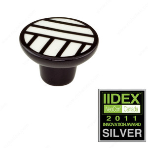Eclectic Porcelain Knob - 2043, Porcelain, Diameter - Overall Dimensions 40 mm, Projection - Overall Dimensions 25 mm Eclectic Porcelain Knob - 2043, Porcelain, Diameter - Overall Dimensions 40 mm, Projection - Overall Dimensions 25 mm