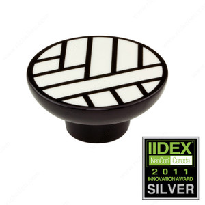 Eclectic Porcelain Knob - 2043, Porcelain, Diameter - Overall Dimensions 60 mm, Projection - Overall Dimensions 30 mm Eclectic Porcelain Knob - 2043, Porcelain, Diameter - Overall Dimensions 60 mm, Projection - Overall Dimensions 30 mm