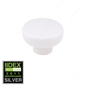 Contemporary Porcelain Knob - 2044, Porcelain, Diameter - Overall Dimensions 45 mm, Projection - Overall Dimensions 31 mm