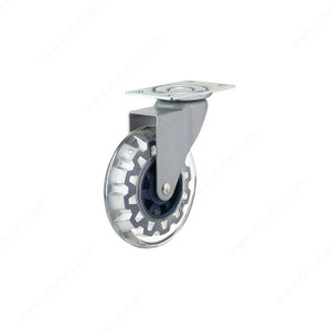 Contemporary Clear Blue Furniture Caster, Caster for indoor use only that combines design and functionality., Fastening Type Swivel Without Brake Contemporary Clear Blue Furniture Caster, Caster for indoor use only that combines design and functionality., Fastening Type Swivel Without Brake