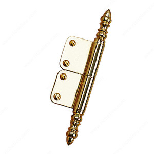 Traditional Pivot Hinge - Height: 120 mm, Finish Brass, Finish Number 130 Traditional Pivot Hinge - Height: 120 mm, Finish Brass, Finish Number 130