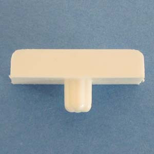Vertical Divider Clip White 1/4" with 1/4" peg, Pkg of 100 Vertical Divider Clip White 1/4" with 1/4" peg, Pkg of 100
