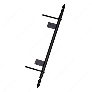 Traditional Brass Pivot Hinge - 2117, Finish Number 900, Height - Overall Dimensions 300 mm, Finish Matte Black, Material Metal Traditional Brass Pivot Hinge - 2117, Finish Number 900, Height - Overall Dimensions 300 mm, Finish Matte Black, Material Metal