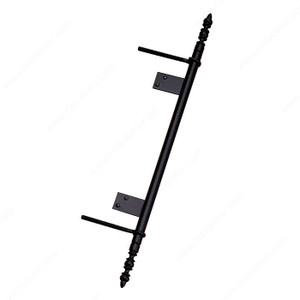 Traditional Brass Pivot Hinge - 2117, Finish Number 900, Height - Overall Dimensions 800 mm, Finish Matte Black, Material Metal Traditional Brass Pivot Hinge - 2117, Finish Number 900, Height - Overall Dimensions 800 mm, Finish Matte Black, Material Metal