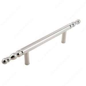 Pull 2130 Series, Finish Antique Brass, Center to Center 5 in, Length - Overall Dimensions 8.5 in