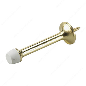 3 Rigid Door Stop, Protects walls from swing of door., Finish Brass PRO-PACK 2 3 Rigid Door Stop, Protects walls from swing of door., Finish Brass PRO-PACK 2