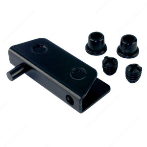 Glass Door Hinge (2), Finish Black PRO-PACK 5 Glass Door Hinge (2), Finish Black PRO-PACK 5