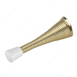 Flexi Door Stop, Protects walls from swing of door., Finish Brass, Projection - Overall Dimensions 3 in Flexi Door Stop, Protects walls from swing of door., Finish Brass, Projection - Overall Dimensions 3 in