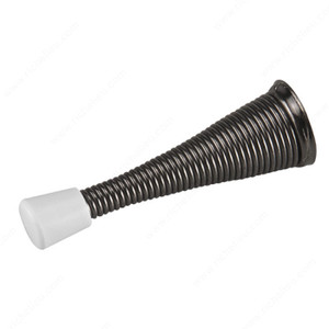 Flexi Door Stop, Protects walls from swing of door., Finish Black Nickel, Projection - Overall Dimensions 3 in Flexi Door Stop, Protects walls from swing of door., Finish Black Nickel, Projection - Overall Dimensions 3 in