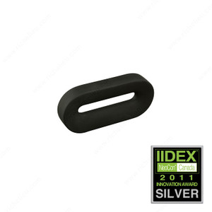 Contemporary Porcelain Pull - 2183, Porcelain, Center to Center 32 mm, Finish Charcoal, Length - Overall Dimensions 91 mm