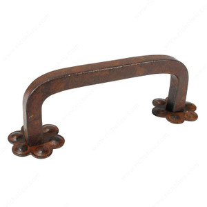 Traditional Forged Iron Pull - 2204, Finish Rust Traditional Forged Iron Pull - 2204, Finish Rust