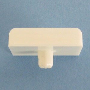 Vertical Divider Clip White 3/4" with 1/4" peg, Pkg of 100 Vertical Divider Clip White 3/4" with 1/4" peg, Pkg of 100