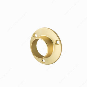 1-5/16 Closed Round Support - Screw Mount, Finish Matte Brass, Material Aluminum 1-5/16 Closed Round Support - Screw Mount, Finish Matte Brass, Material Aluminum