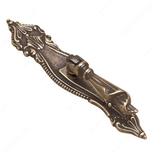 Traditional Solid Brass Pull - 2223, Finish Burnished Brass, Screw/Nail M4 and 135140-xx (Not Included)